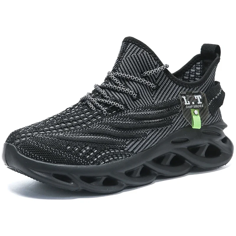 

Men's Casual Sneakers Women Stylish Light Running Shoes Unisex Thick Sole Knit Outdoor Sports Walking Shoes