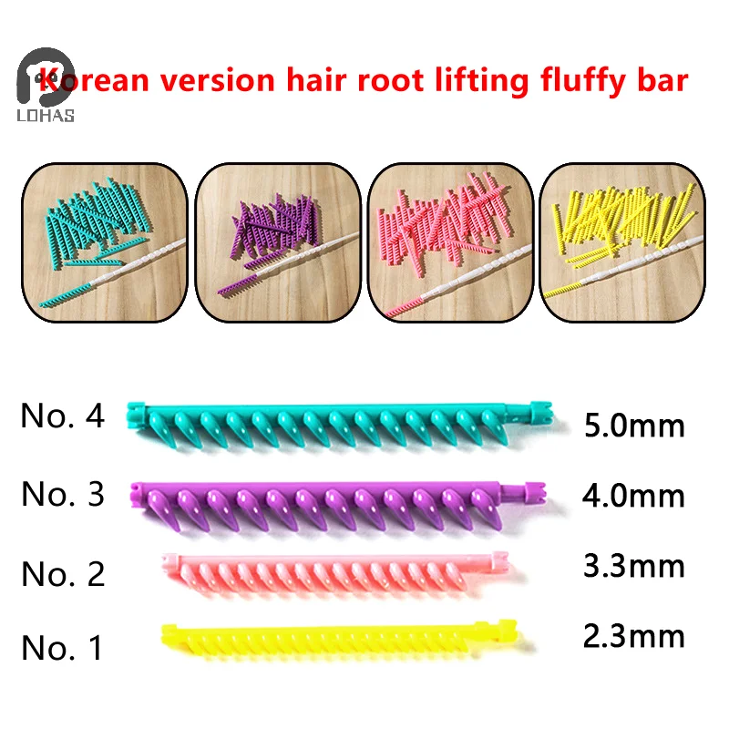 20/30pcs 2.3/3.3/4/5mm Hair Root Perm Rods Bar Curlers With Clip Bangs Fluffy Salon Hair Rollers Set Hair Styling Tool Hairstyle