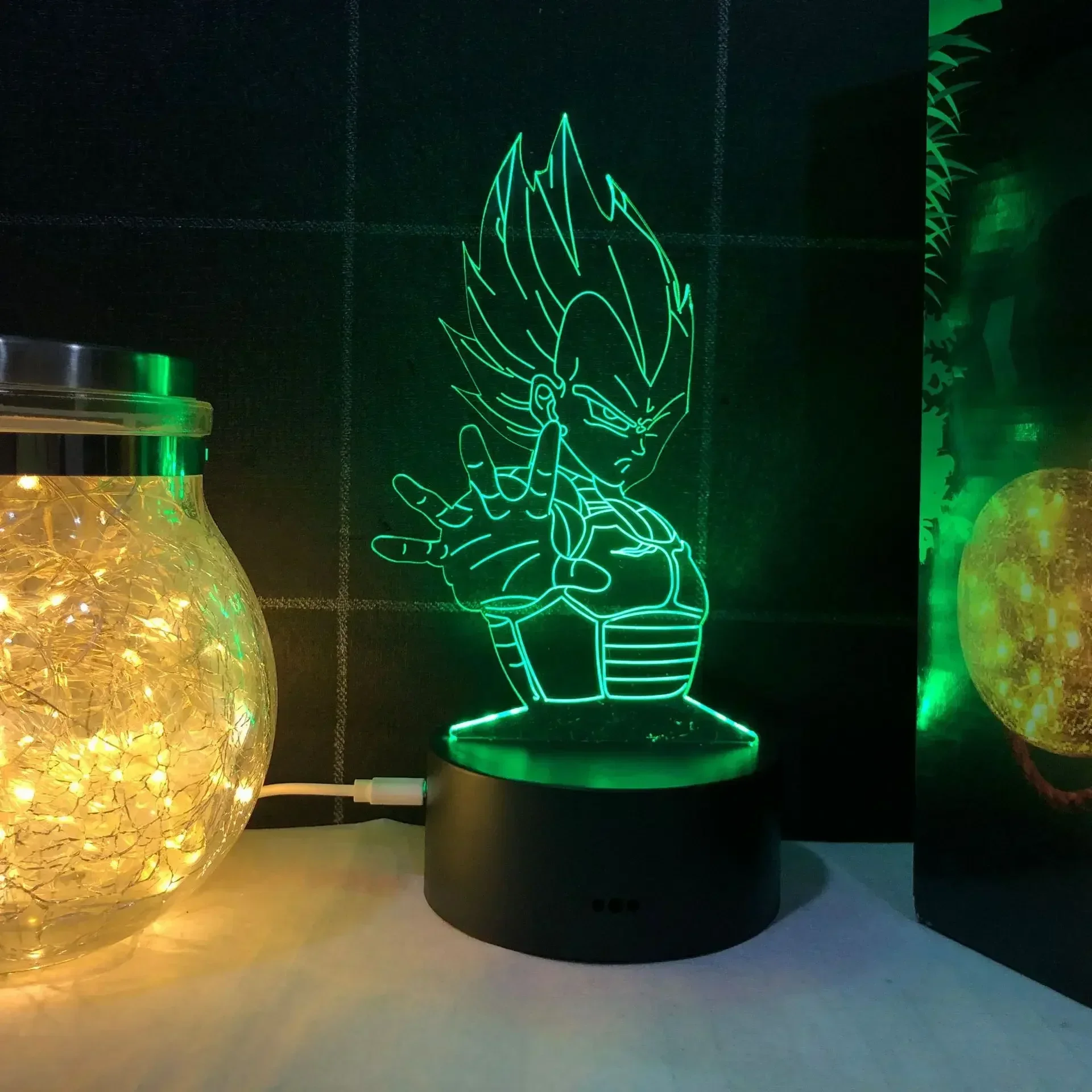 Anime Dragon Ball Z 3D Led Night Light Goku Vegeta Action Figures Table Lamp Birthday&Christmas Gifts for Children Bedroom Decor