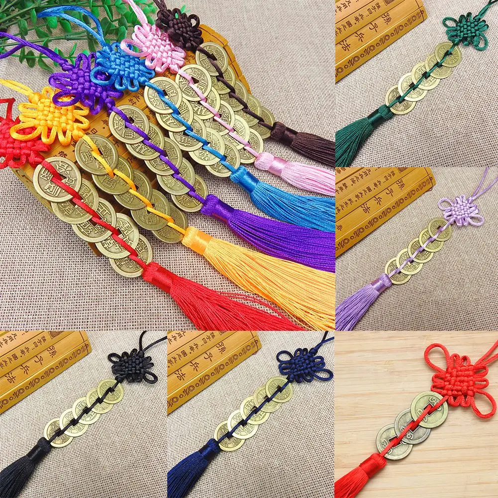 قلادة Feng Shui الصينية ذات العقدة تتميز بالنحاس مع أسماء الإمبراطور التاريخية للزراعة والطاقة الإيجابية