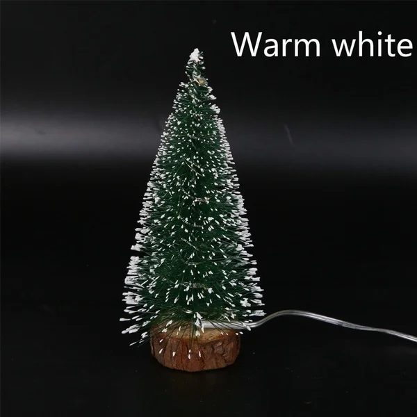 Albero Di Natale In Miniatura Con Ago Di Pino Decorato Con