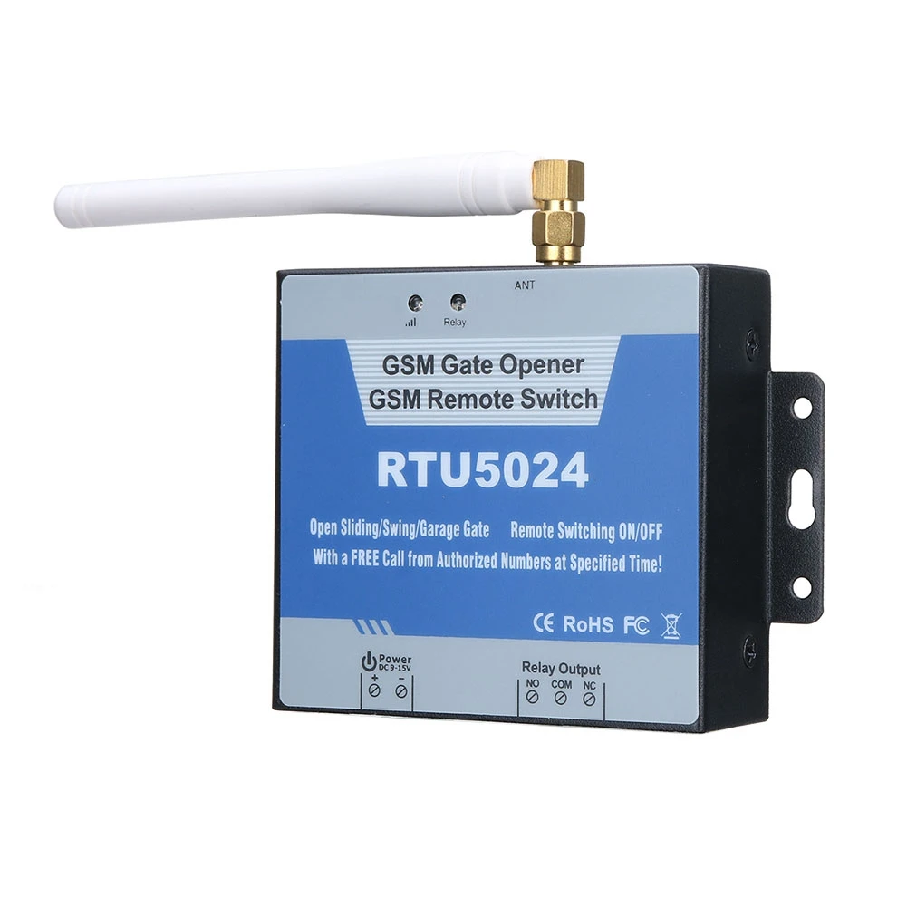 

RTU5024 GSM Gate Door Opener Relay Switch Mobile Phone Door Remote Controller 850/900/1800/1900MHz