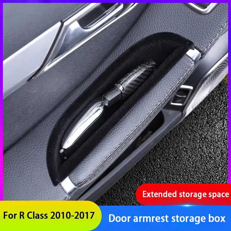 For Mercedes Benz R class W251 V251 2010 2011 2012 2013 2014 2015 2016 2017 Car Front Door Handle Storage Box, Door Armrest Trim