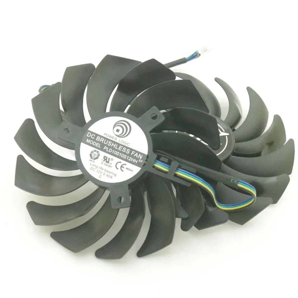Free Shipping 2pcs/lot PLD10010S12HH DC12V 0.40A 95mm 4Pin For MSI RX590 RX580 RX570 8GB ARMOR OC Graphics Card Fan