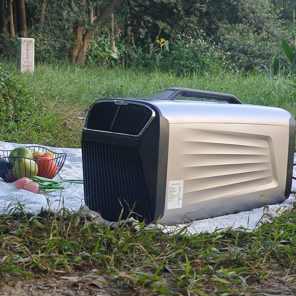 High Quality 24v Small Portable Car Tent Air Conditioner with Adjustable Ambient Light