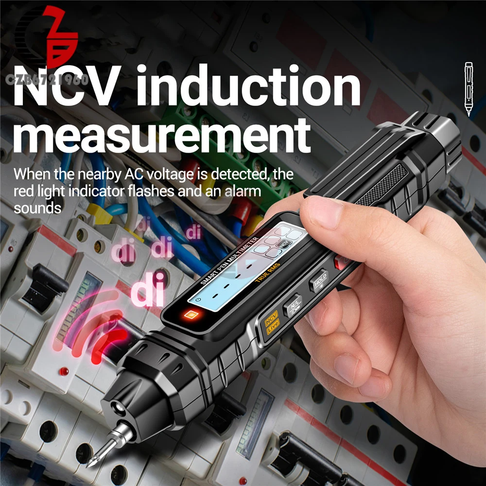 ANENG 디지털 멀티미터 펜 유형 4000 카운트, 전문 계량기, 비접촉 자동 AC/DC 전압 옴 다이오드, NCV 테스터 도구, A3005