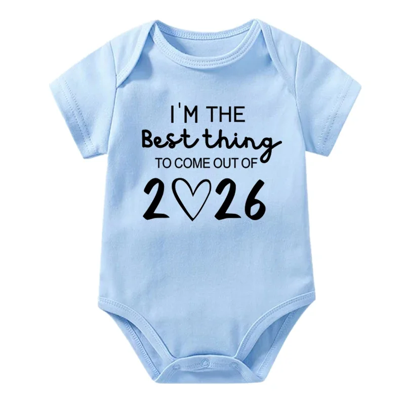 أنا أفضل شيء للخروج من 2026 رومبير لحديثي الولادة إعلان الطفل بنين بنات الحمل تكشف ملابس بذلة Ropa #5