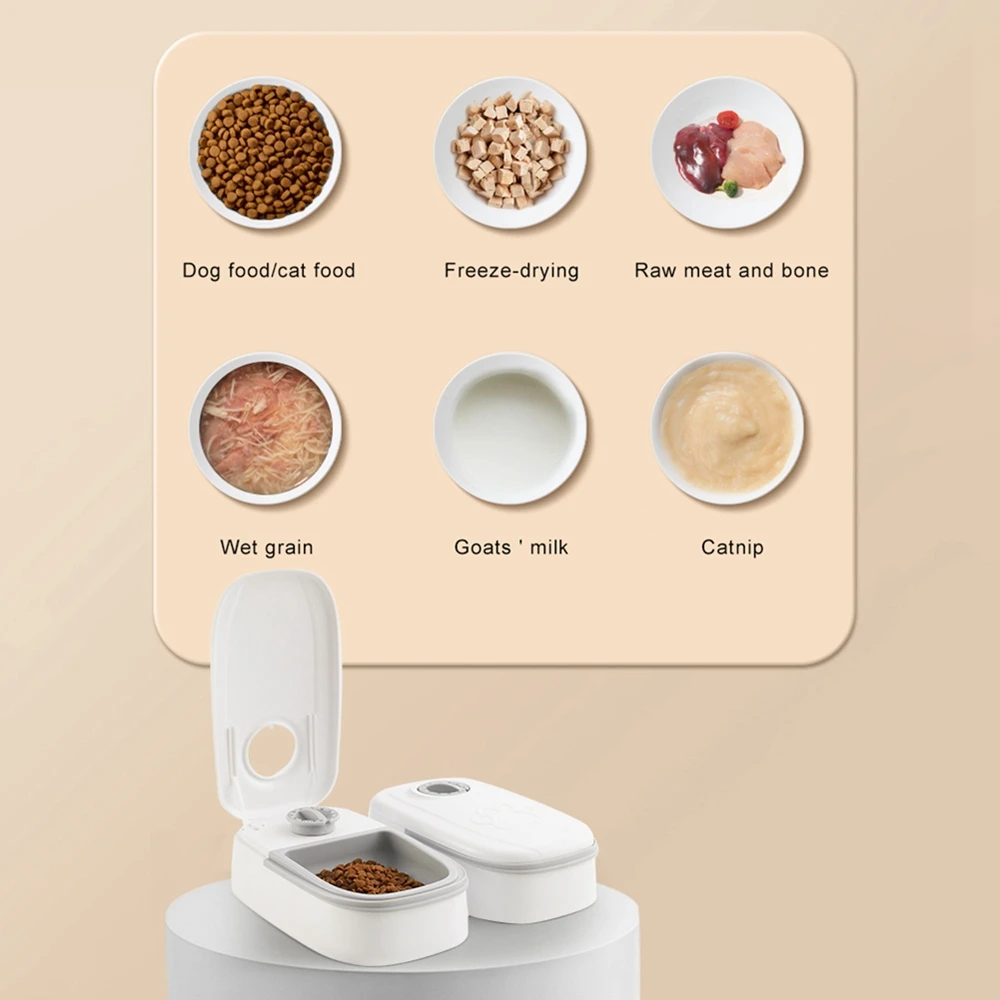 Automatic Pet Feeder Smart Food Dispenser For Cats Dogs Timer Stainless Steel Bowl Auto Dog Cat Feeding Pet Supplies