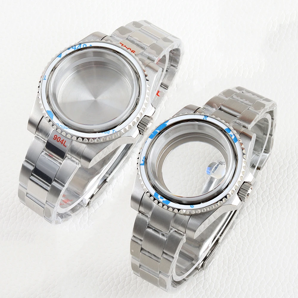 

40mm Watch Case 20mm Stainless Steel Oyster Polished/Brushed Bracelet for Submariner 28.5mm Dial NH34 NH35 NH36 NH38 Movement