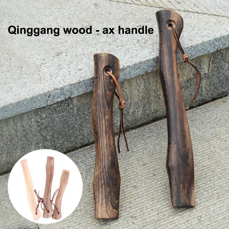 Axe Handle Sturdy Solid Wood Short Replacements Garden Tools Outdoor Use Handmade Parts Accessories Gift