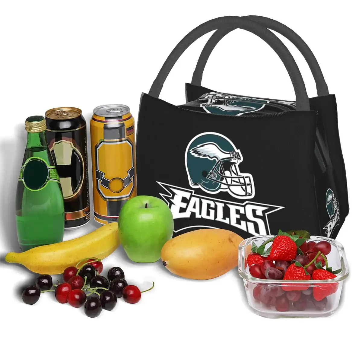 Popular,Eagles-Philadelphia Lunch Bags Insulated Bento Box Portable Lunch Tote Resuable Picnic Bags Cooler for Woman Girl Travel