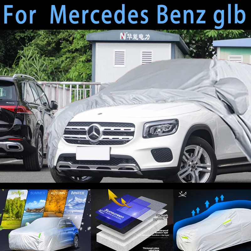 

For Mercedes Benz glb Outdoor Protection Full Car Covers Snow Cover Sunshade Waterproof Dustproof Exterior Car cover protection