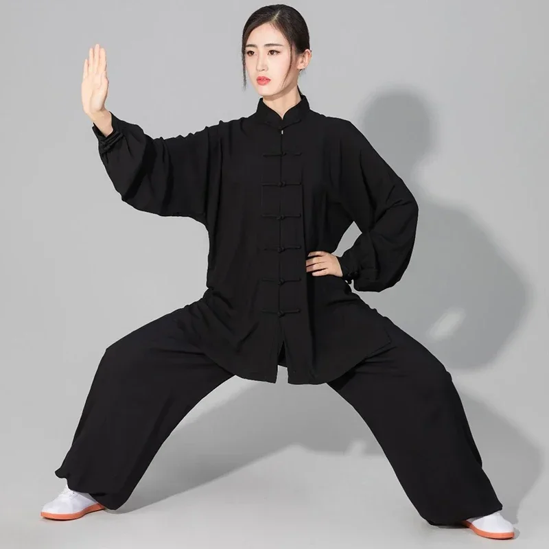 

Wing Chun Jacket Pants Women's Men's Soft Cotton Tai chi Suit Kung fu Wushu Martial Arts Uniform