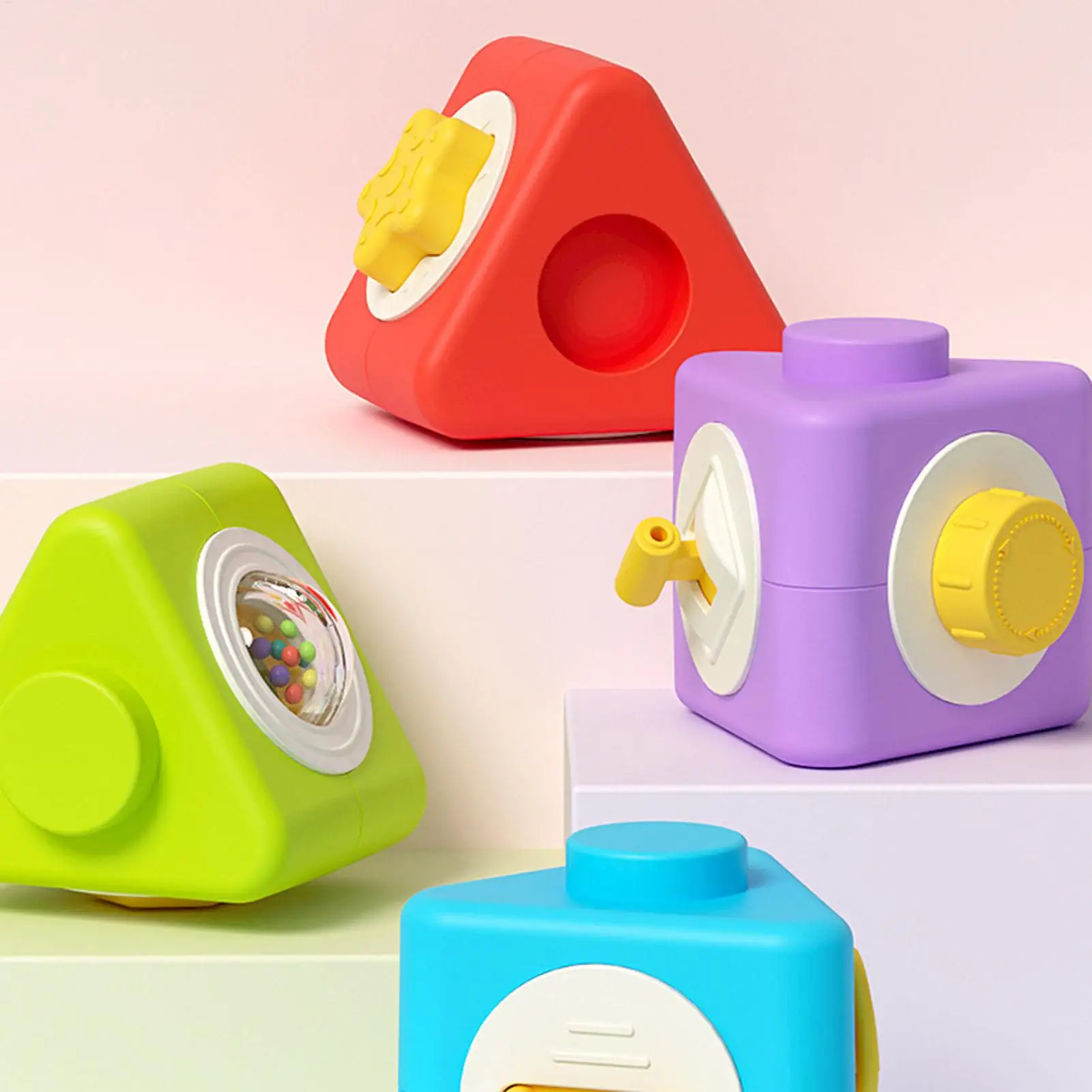 Blocs pour bébés, jouets éducatifs à moteur fin amovible, blocs empilables détachables, jouets pour bébés, garçons et filles, enfants d'âge préscolaire
