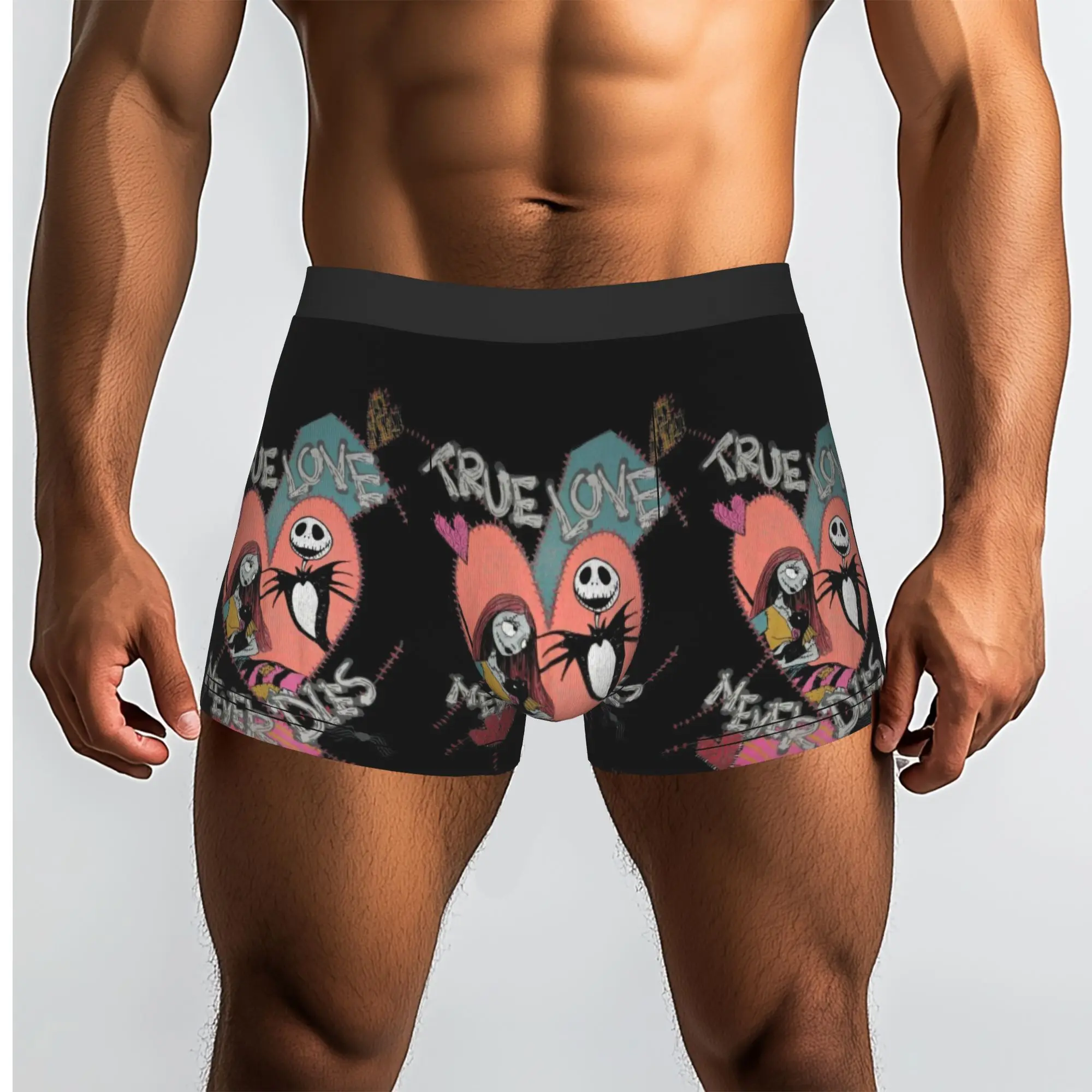 Customized Funny Jack Anime S-Skellingtones Boxers Shorts Panties Male Underpants Comfortable  Briefs Underwear