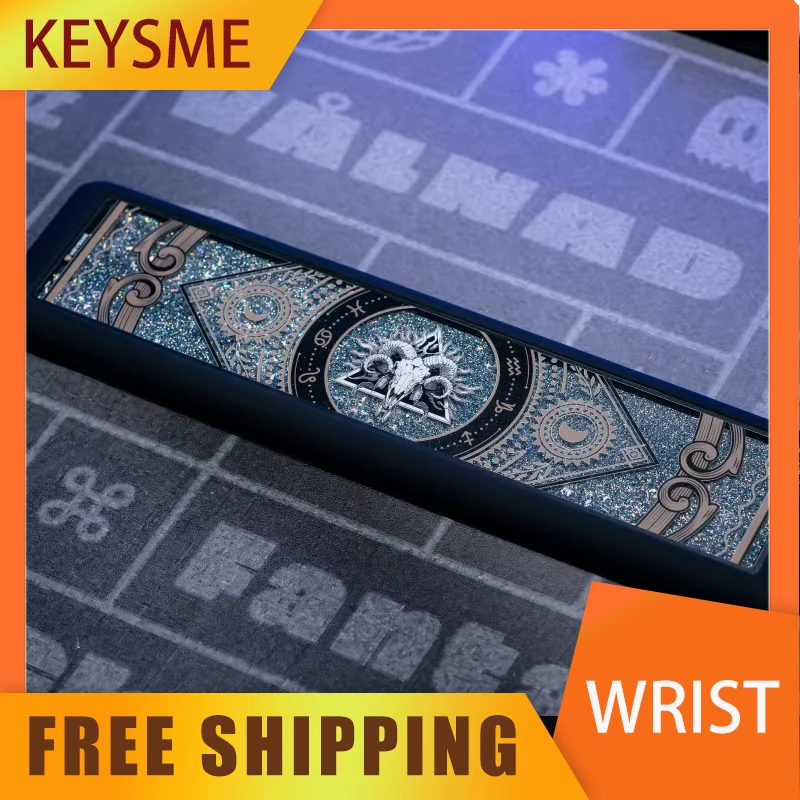 Keysme Mars Mouse Keyboard Wrist Rest Hand Cushion Aluminium Alloy/Silica Palm Hand Wrist Support Computer Game Durable Armrest
