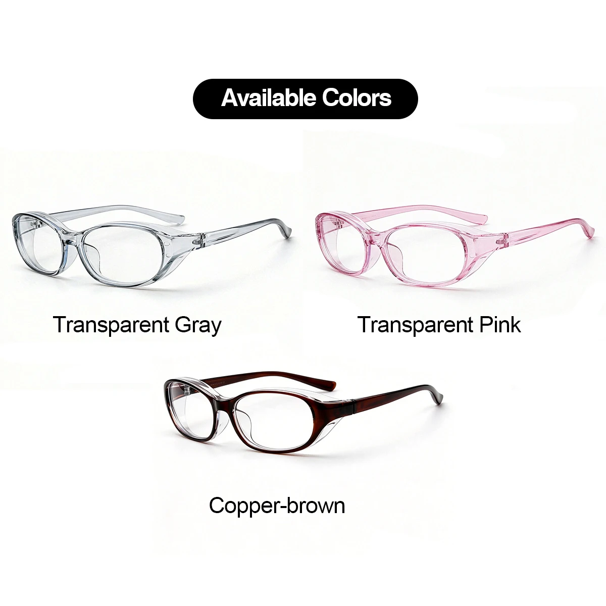 Small Frame Glasses, HD Clear Lens, Windproof Anti-Pollen Anti-Fog Riding Goggles, Protective Eyewear, Blue Light Blocking HM13