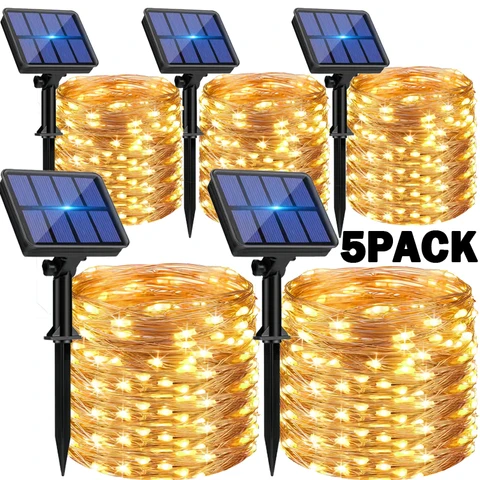 Solar Copper Wire Fairy Lights