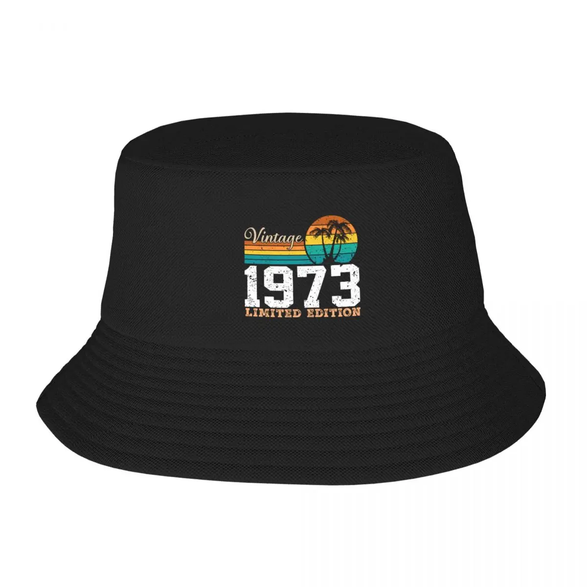 Style Vintage Born In 1973 Birthday Bucket Hat For Men Women Lightweight Fisherman Caps