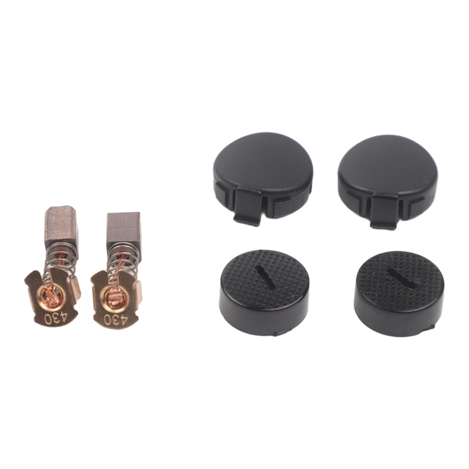 Carbon Brush Set with Holder Covers and Compatible for CB430 BGA450 BGA452 BJS160 BJS161 DGA452 BGD800 Metal Parts