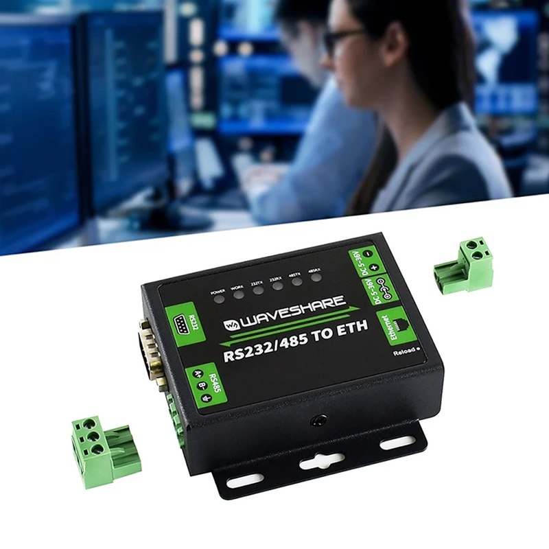 Waveshare RS232/RS485 vers Port Réseau Tech Touristes, Port Série Condamné, Qualité Industrielle RJ45, Transmission Transparente Bidirectionnelle