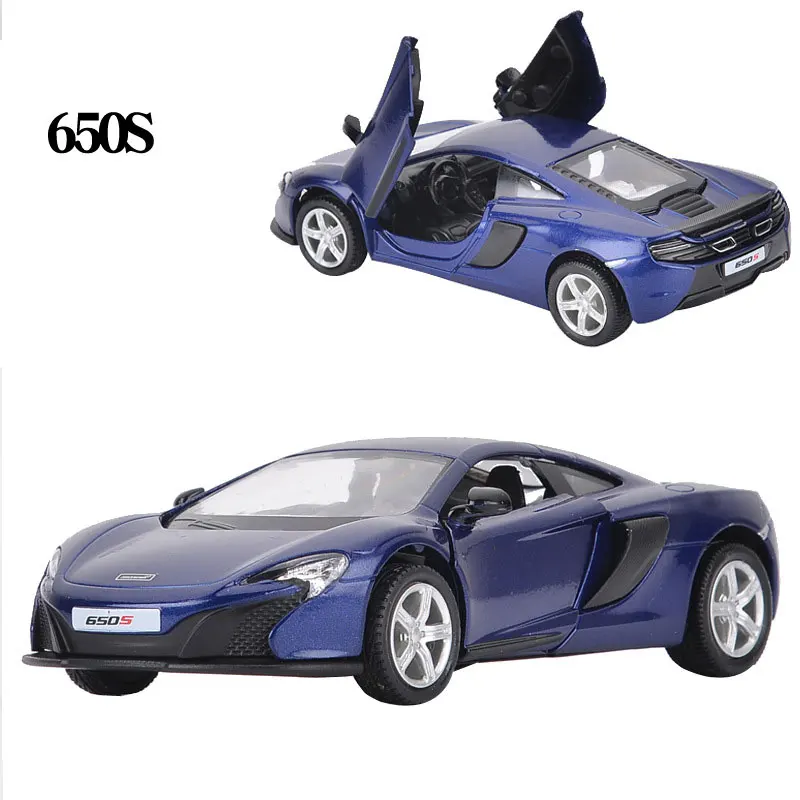 1/36 McLaren 650s Model Samochodu Sportowego z Odlewu Stopu, Metalowy Model Pojazdu z Funkcją Pull Back, Zabawka dla Dzieci