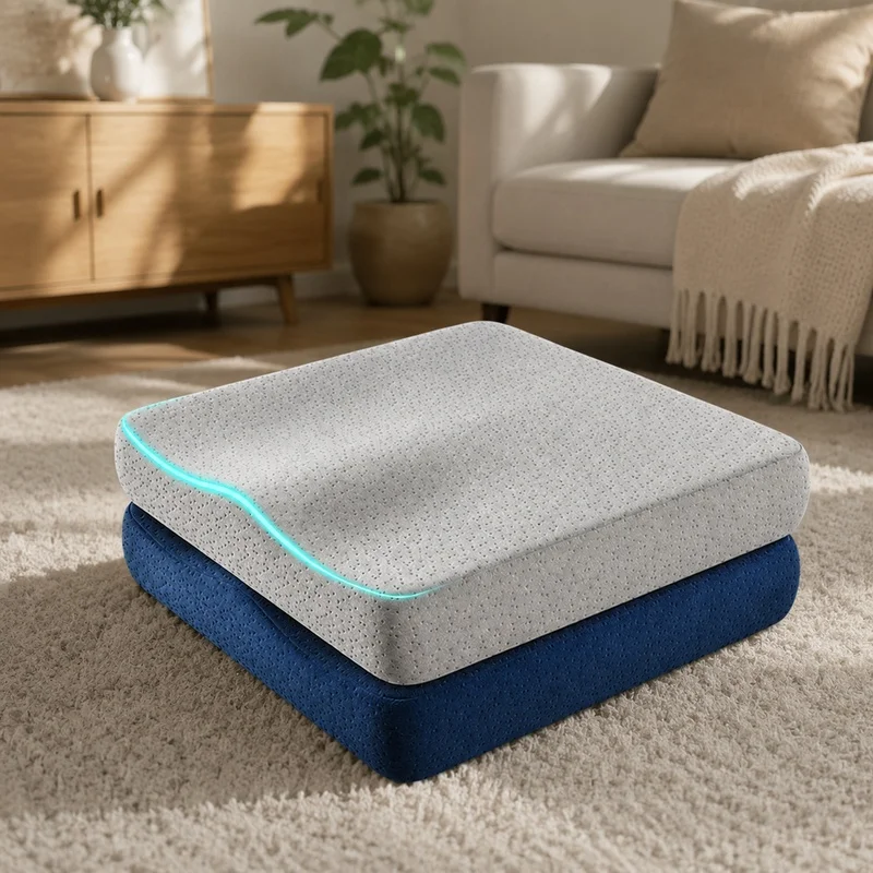 Ergonomic Memory Foam Cushion for Office Seating, Designed to Alleviate Hemorrhoid Discomfort and Enhance Comfort