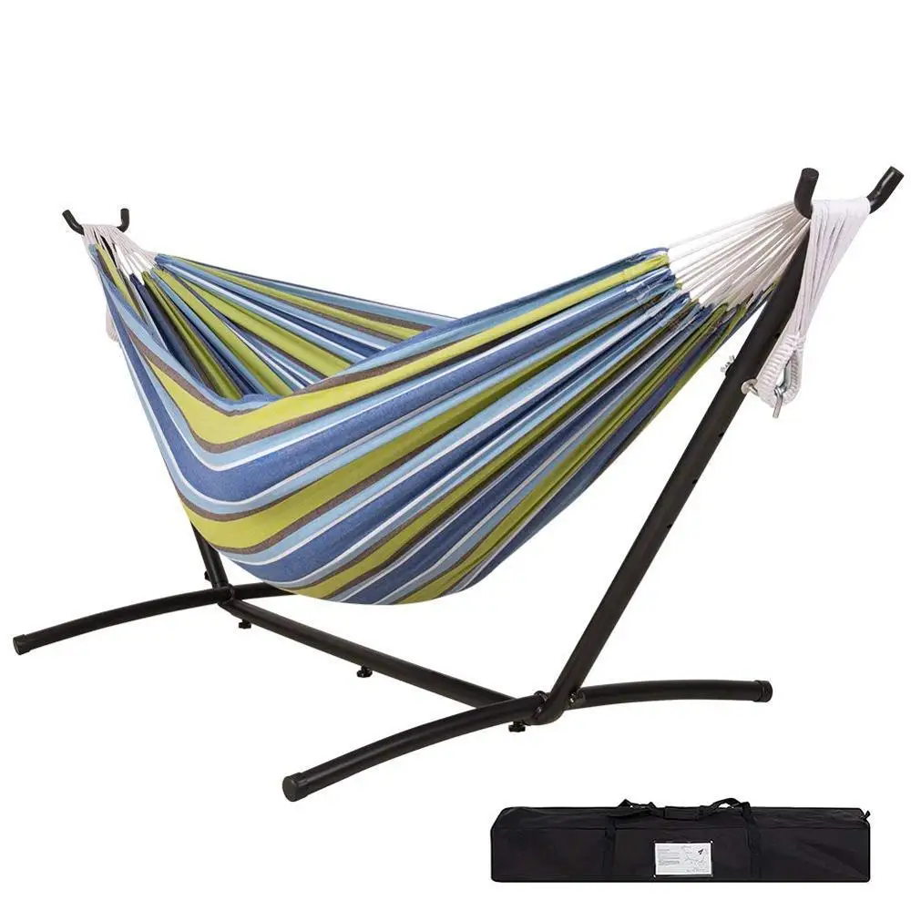 Hot Sell Portable Hammock with Steel Stand Outdoor Indoor Camping Hammock