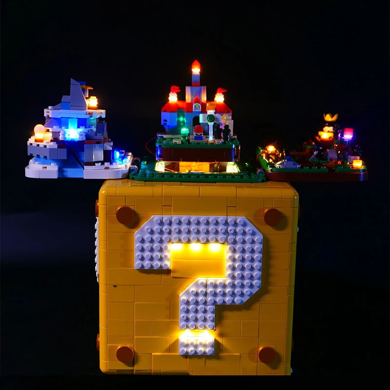 RC DIY LED-Licht-Kit für Lego 71395 Fragezeichen Baustein-Set (nur LED-Licht, ohne Blöcke Modell)