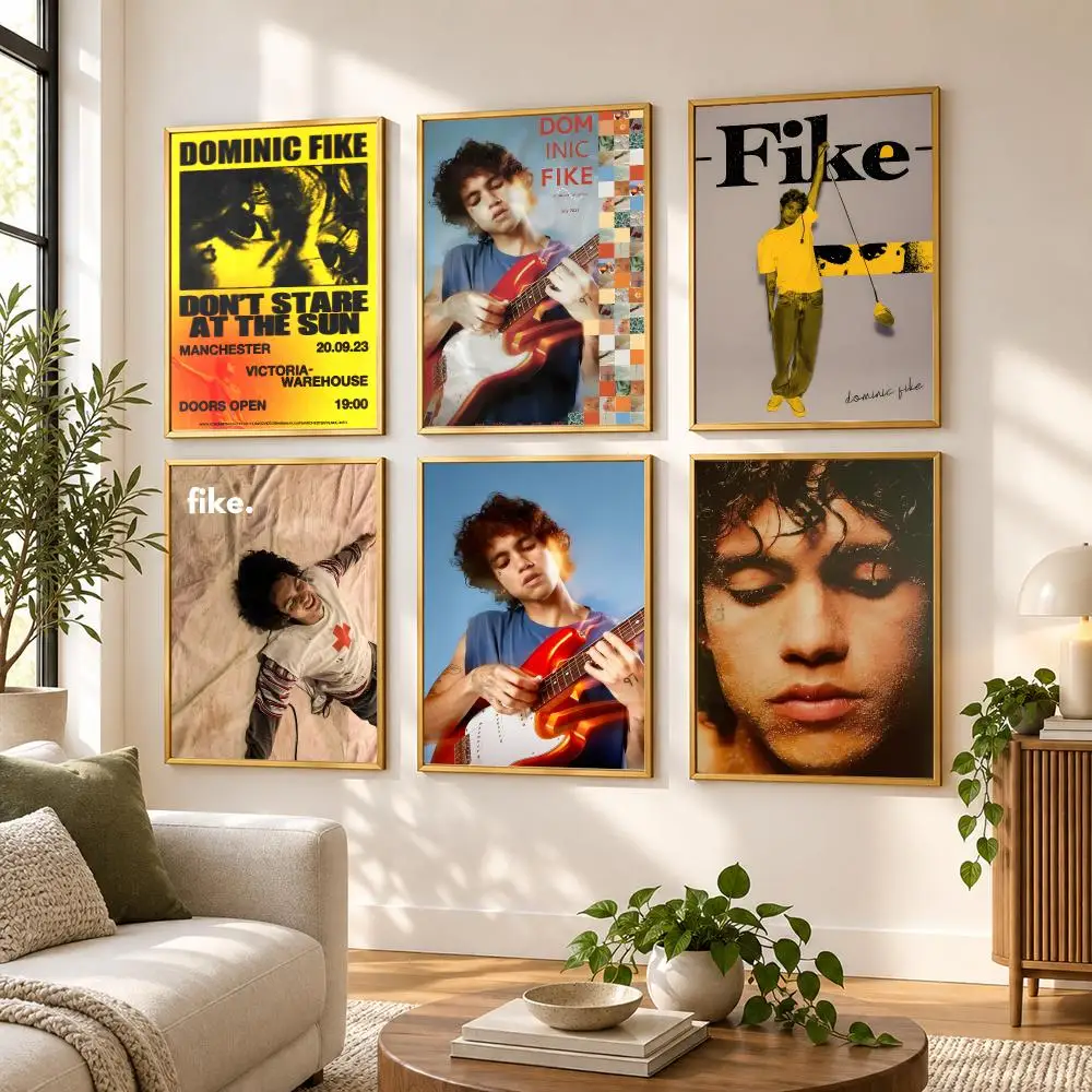 Pop Singer D-Dominic F-Fike Poster HD art sticky wall waterproof home living room bedroom bar aesthetic decoration