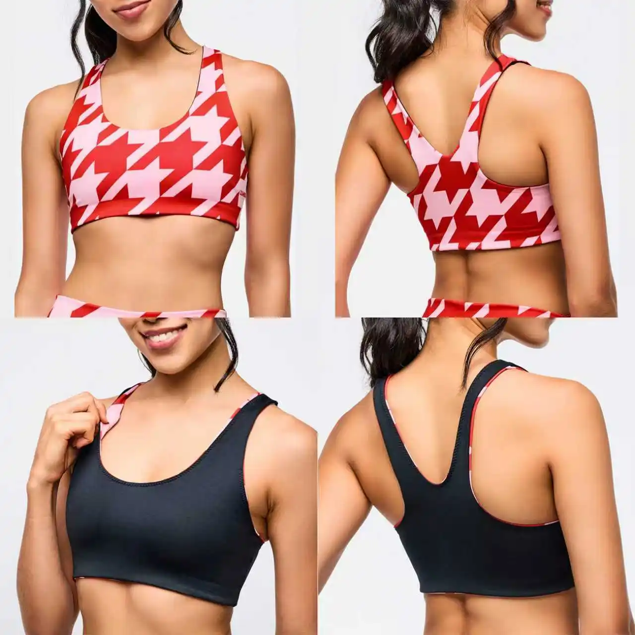 Quick Dry Stretch Sports Bra Valentine Series New Yoga Dance Fitness Wear B332