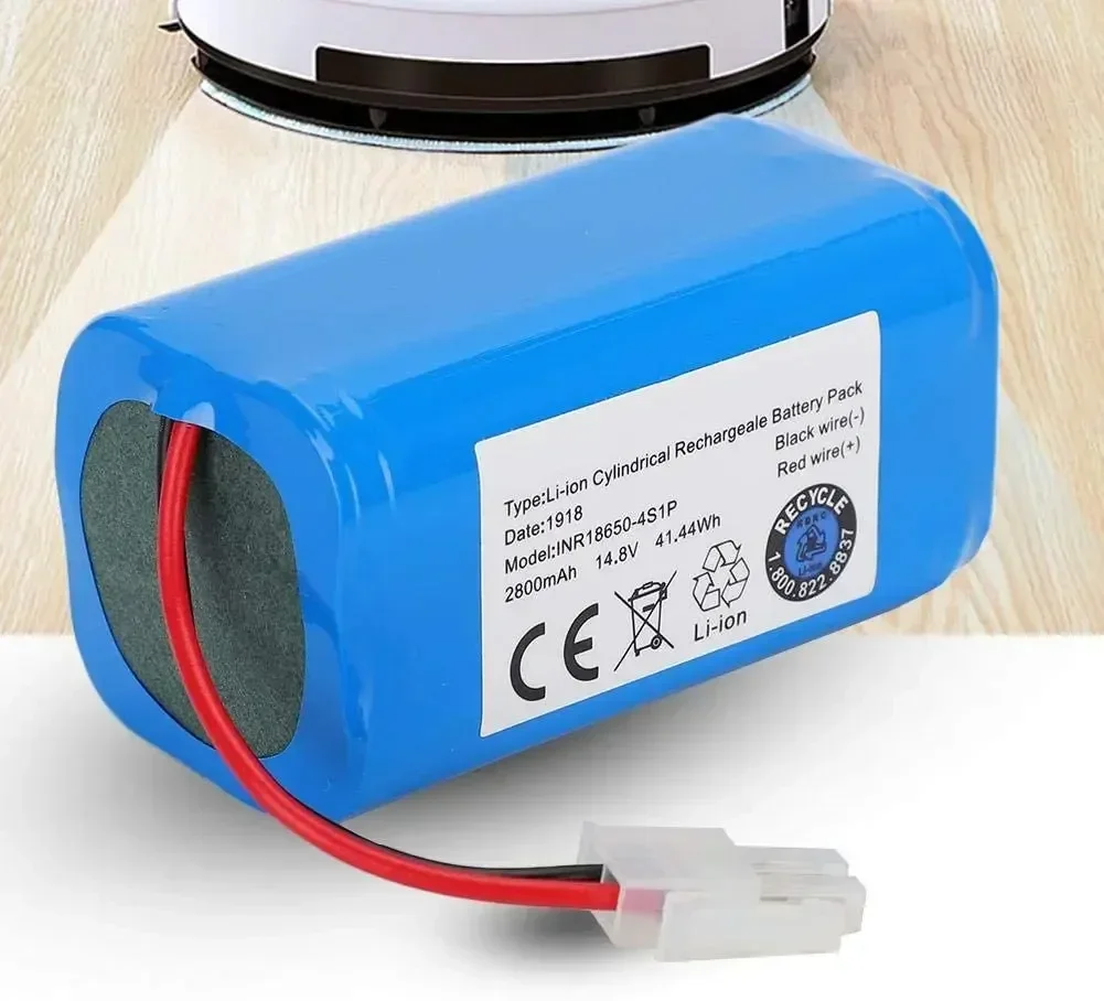 NEW/14.8V 2600mah 3500mah Lithium Battery For 14.4v ILIFE A4 A4s V7 A6 V7s Plus Robot Vacuum Cleaner ILife 4S1P Full Capacity