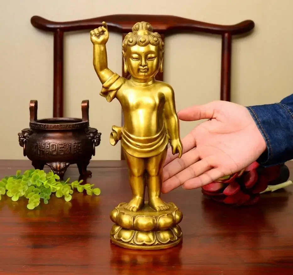 

Copper Buddha ornaments Prince Shakya Mani Feng Shui