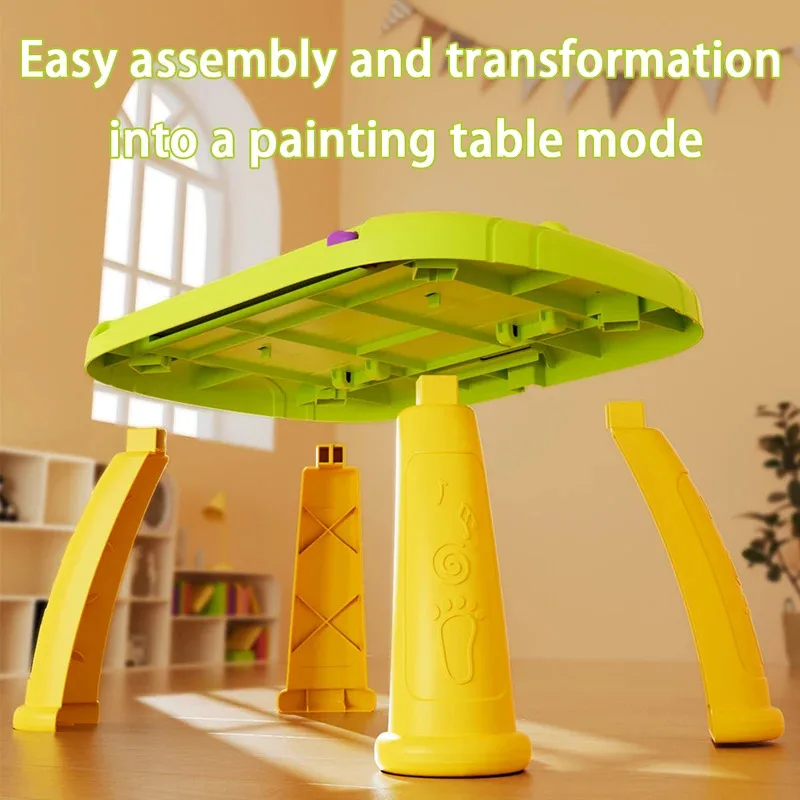 Cute frog-shaped children's magnetic drawing board and table, 0-3 years old early education toys | Colorful graffiti painting