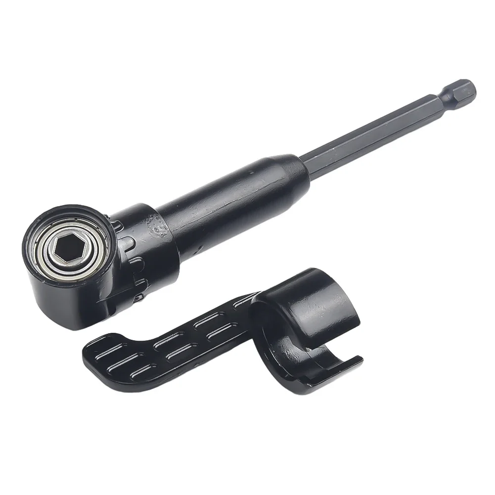 

105 Degree Right Angle Extension Screw Driver Set Holder Adapter 1/4inch Hex Driver Bit Drill Bracket Attachment Power Tool