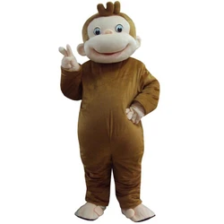 Curious George Monkey Mascot Costumes Cartoon Cosplay Costume Outdoor Character Caillou Mascotter Carnival Advertising Event