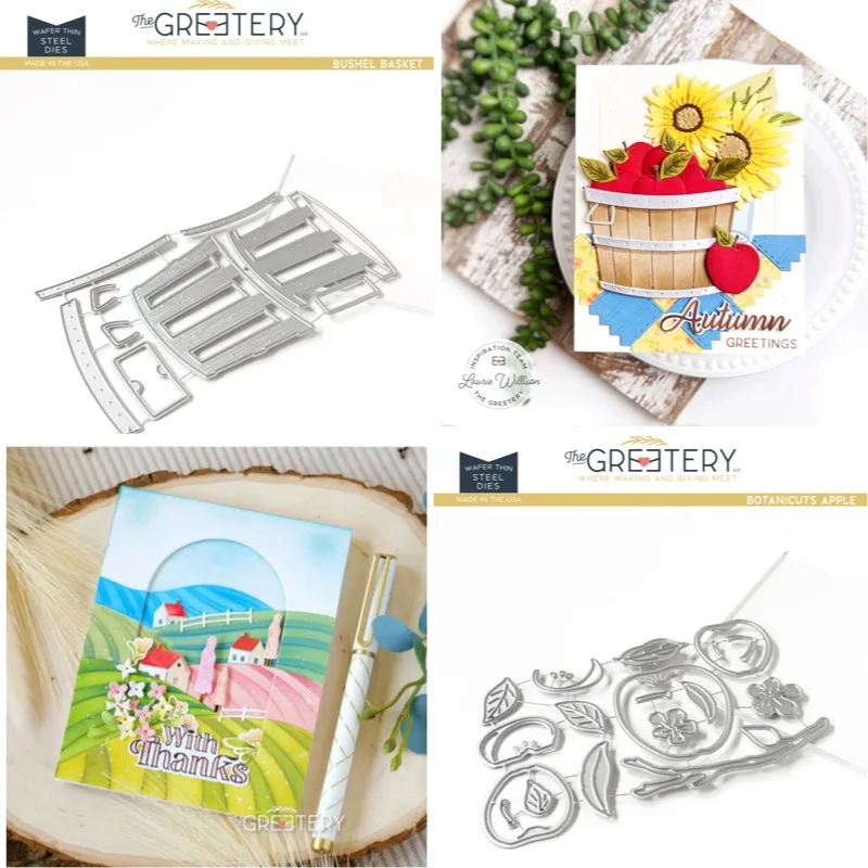 Der Hang ist steil und umgeben von Zäunen. Stanzformen für Scrapbook, Tagebuch, Dekoration, Schablone, Prägevorlage, DIY-Grußkarte