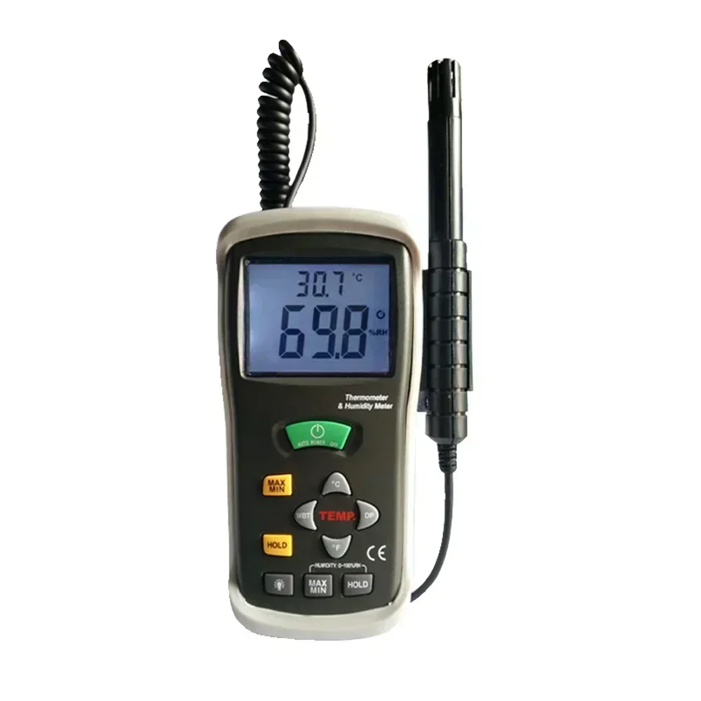 DT-625 hygrometer with wet bulb temperature and dew point temperature, suitable for professional use by laboratory industrial en