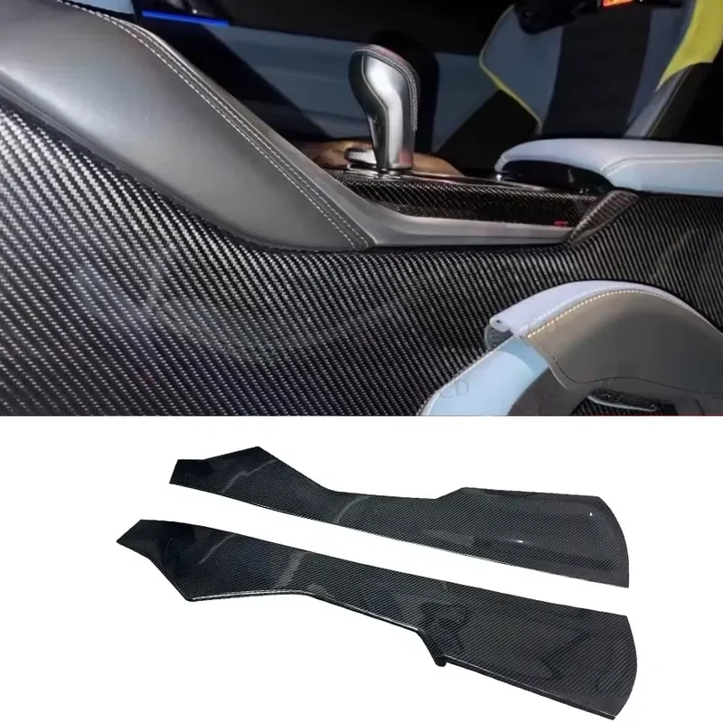 Carbon Fiber Console Center Trim Interior for G80 G82 M3 M4 2021+ Interior Console Side Panel Car Accessories