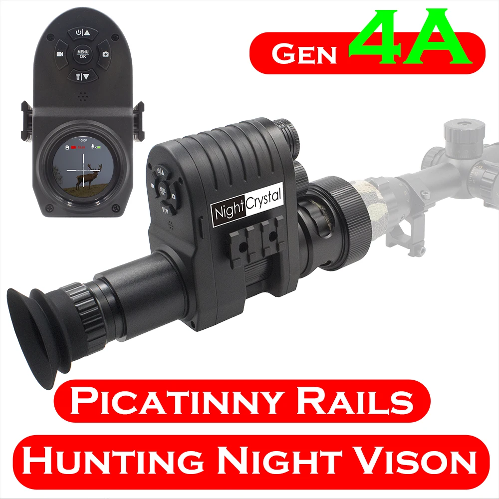Megaorei M4A M4C NK007 Plus, Visor Nocturno Digital Infrarrojo, Telescopio Monocular Táctico HD 1080P, Cámara de Caza 850nm 940nm