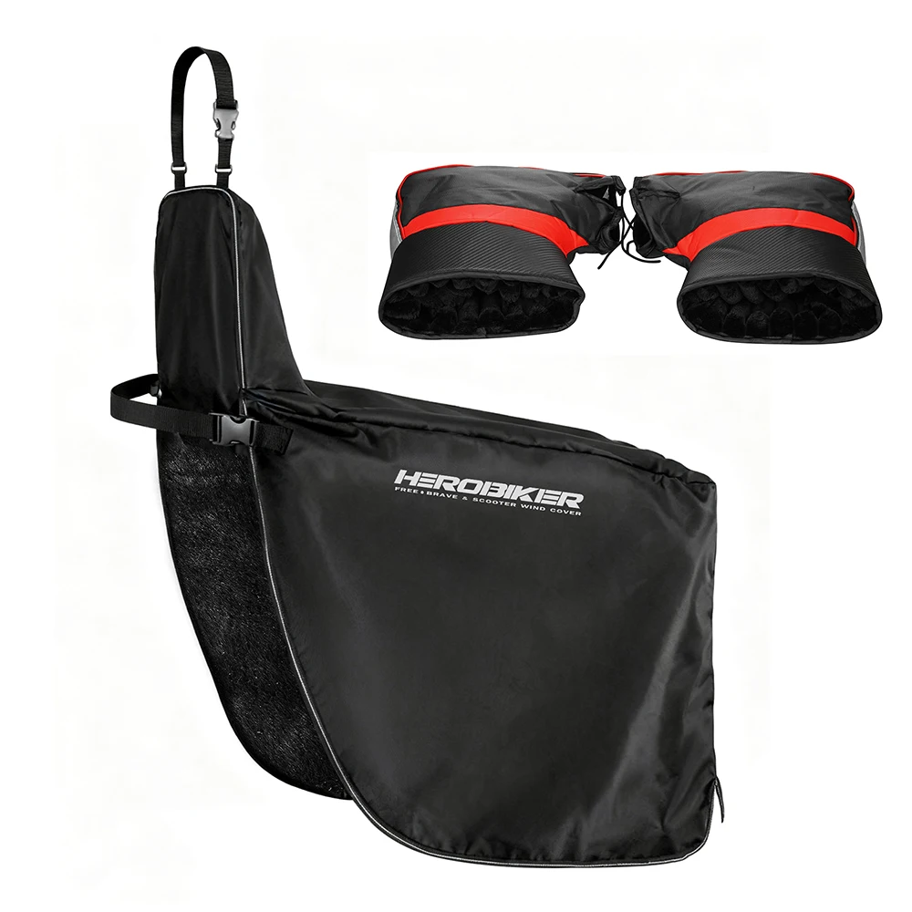 

HEROBIKER Scooter Windproof And Rider Leg Windproof And Cold Proof Riding Equipment For Autumn Winter Cycling Warm Handle Cover