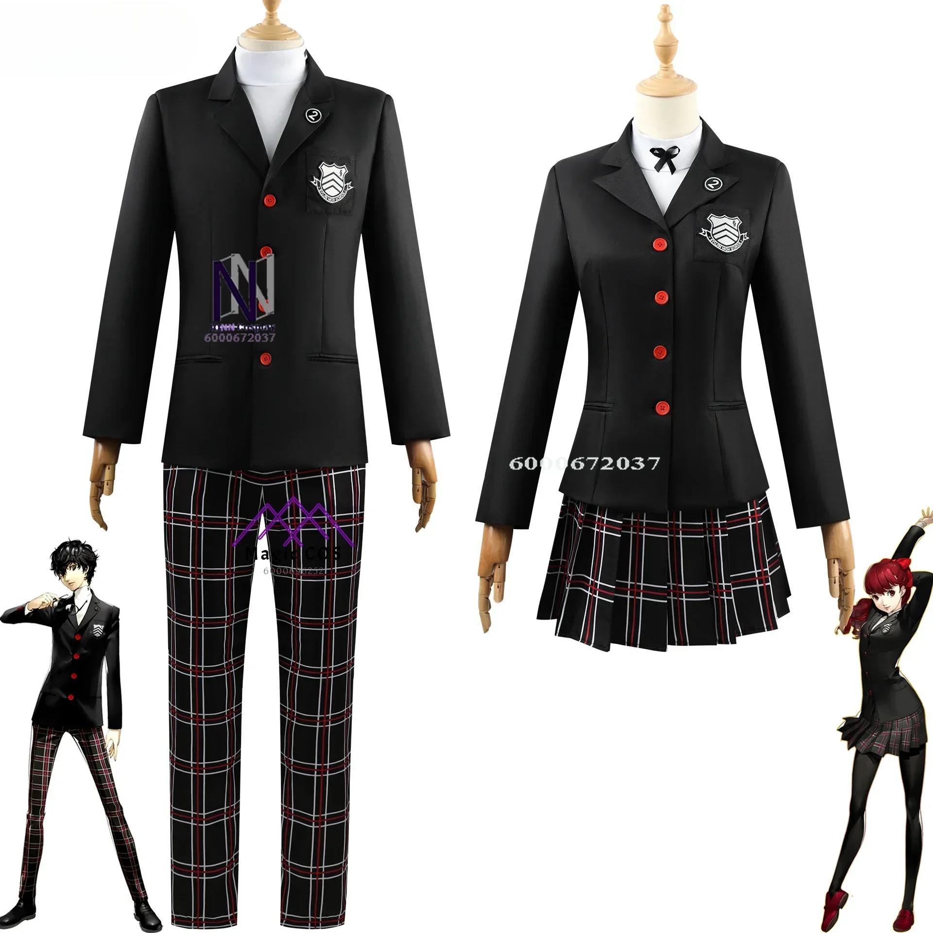 

Persona 5 Game Hot Amamiya Ren Kasumi Yoshizawa Cosplay Men Women Budget-Friendly Unisex Halloween Best-selling Party Essential