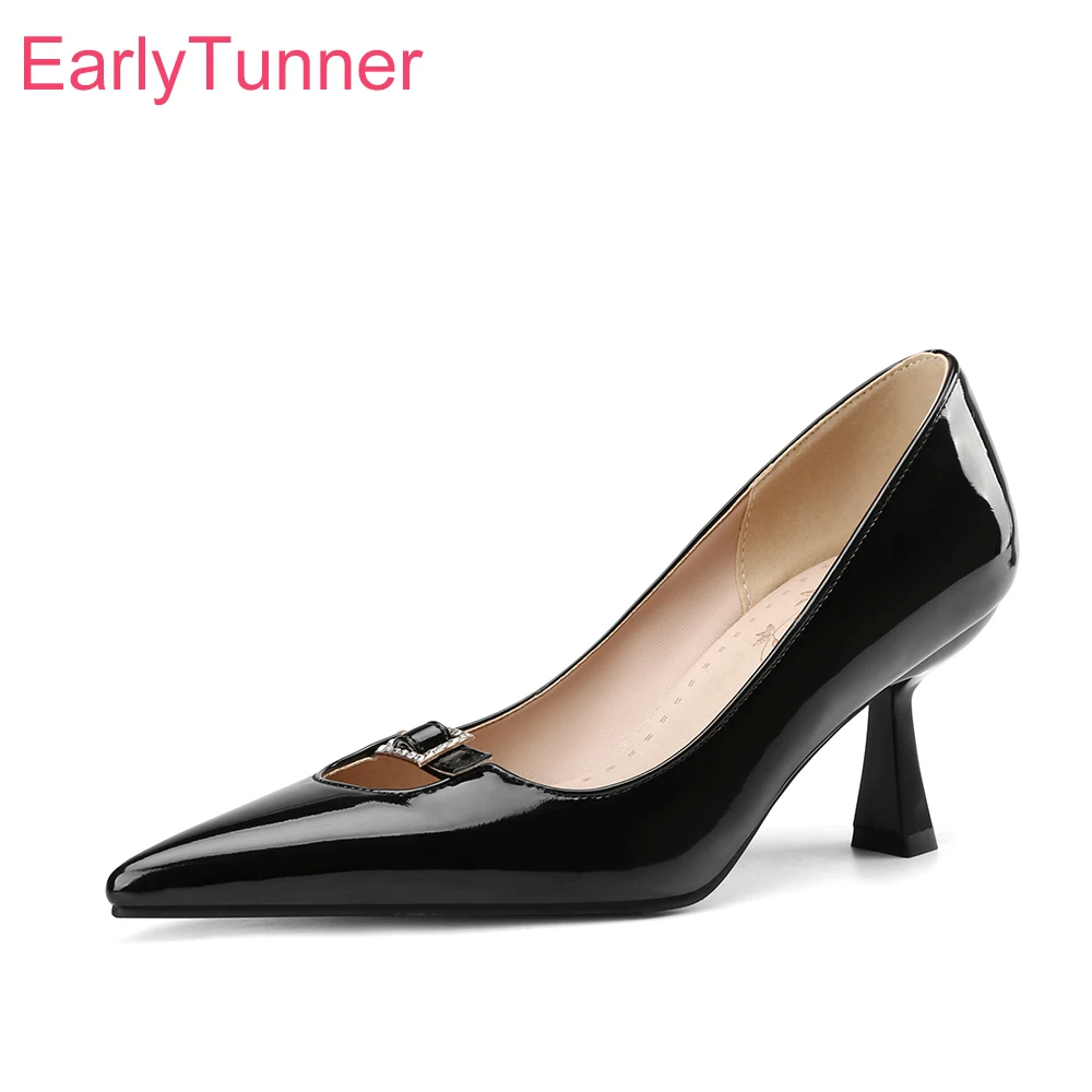 

2023 New Elegant Black Wine Red Women Pumps Fashion Pointed Toe High Thin Heels Lady Dress Shoes Small Big Size 11 32 43 46 48