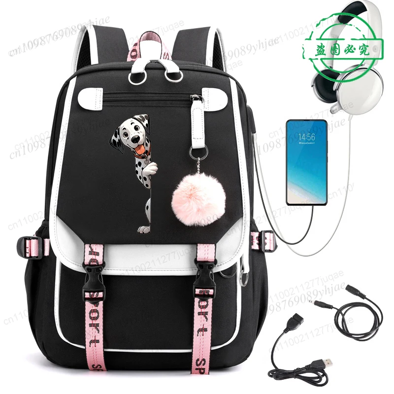 

Fashion Cartoon Print Backpack Cute Funny Dog Anime School Bag for Teenager Student Trendy Bookbag Travel Laptop Mochilas