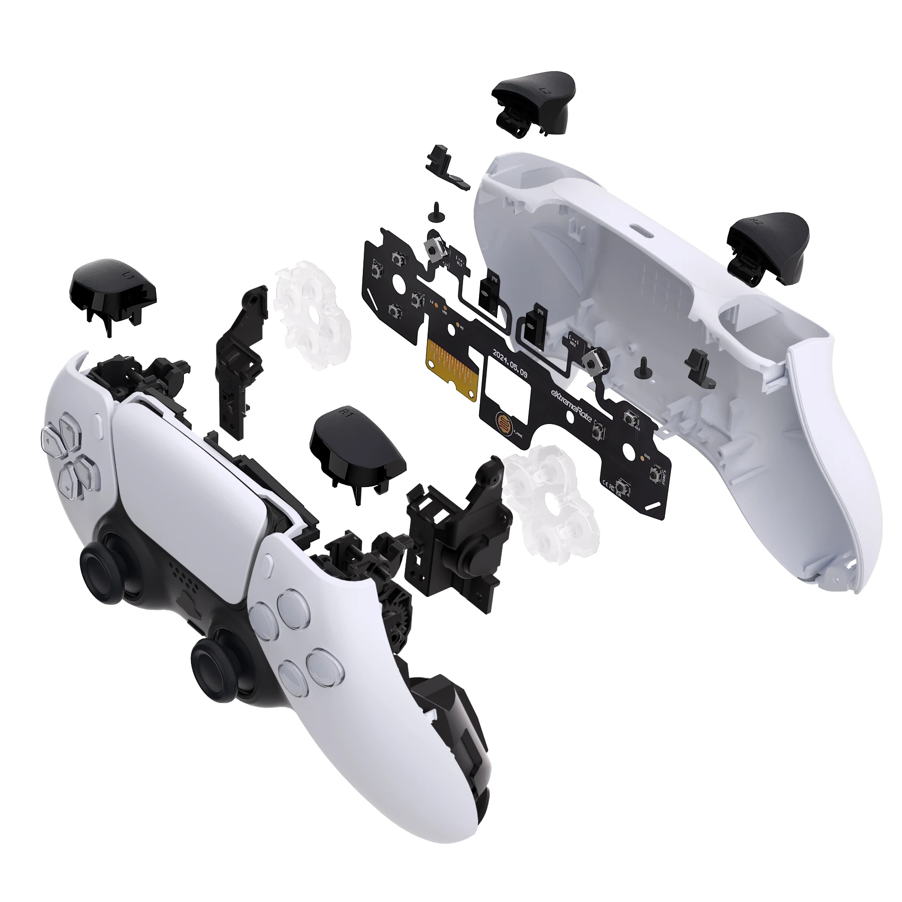 eXtremeRate Whole Clicky Kit for ps5 Controller BDM-030 Shoulder Face Dpad Buttons, Custom Micro Switch Clicky Kit Mouse Click
