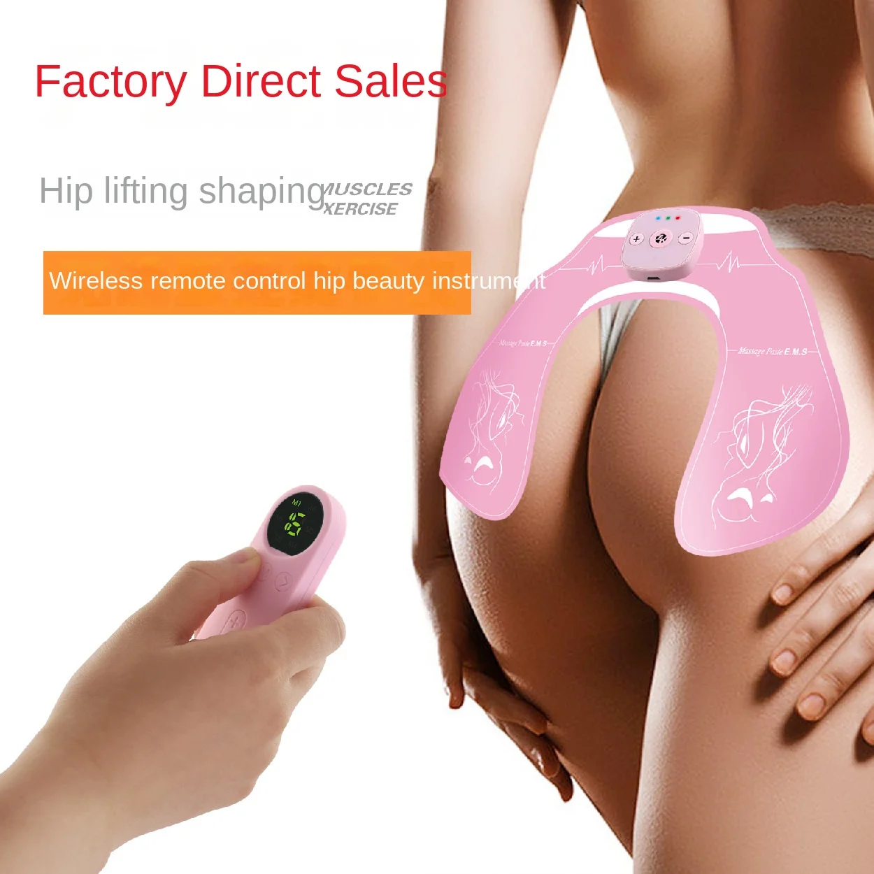 

Rechargeable Buttocks Massage Stick Butt Lift Stick Beauty Buttocks Device Electric Massager Wireless Remote Control Massage