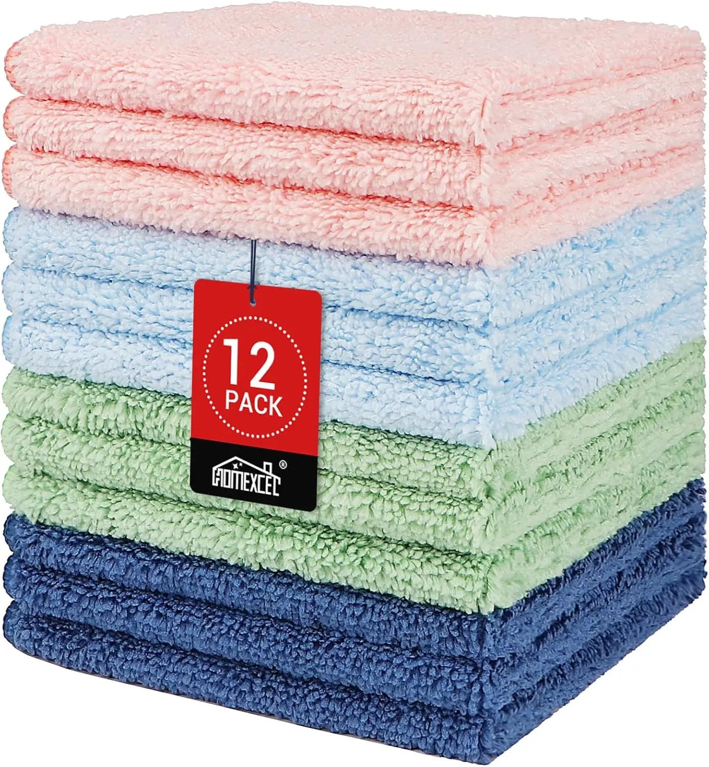 

Wash Cloths, Quick Drying Face Towel for Showering, Super Absorbent Washcloths for Body Face, All-Occasion for Bathroom Gym Spa