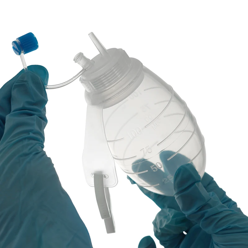 

KranVer 1PC Medical Silicone Negative Pressure Ball Silicone Reservoir Drainage Ball 100ml 200ml 400ml Wound Drainage