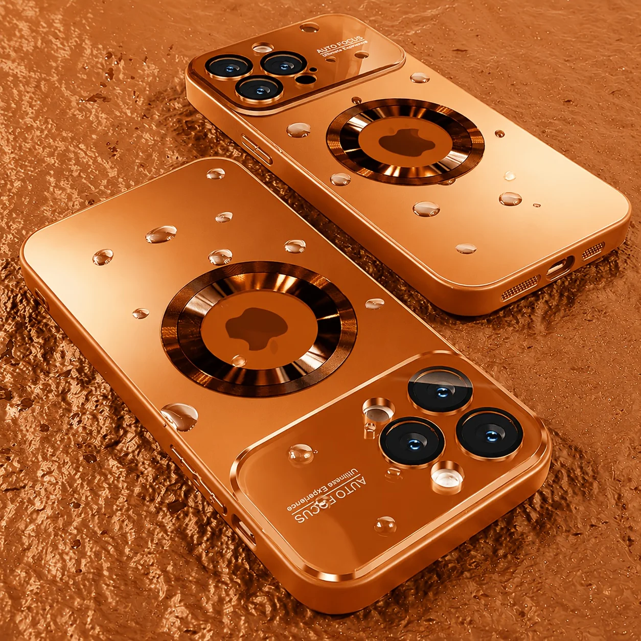 Luxury Glass Camera Lens Wireless Charging Phone Case for iPhone 11 12 13 14 15 16 17 Pro Max Plus Shockproof Lens Protective view 4
