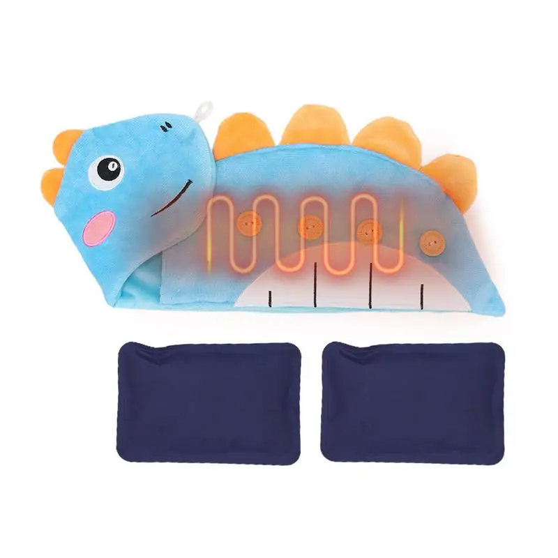 Kids Belly Band Cartoon Dinosaur Kids  Relief Tummy Wrap Reusable Self-heating Belly Warmer Heated Tummy Wrap  Belt